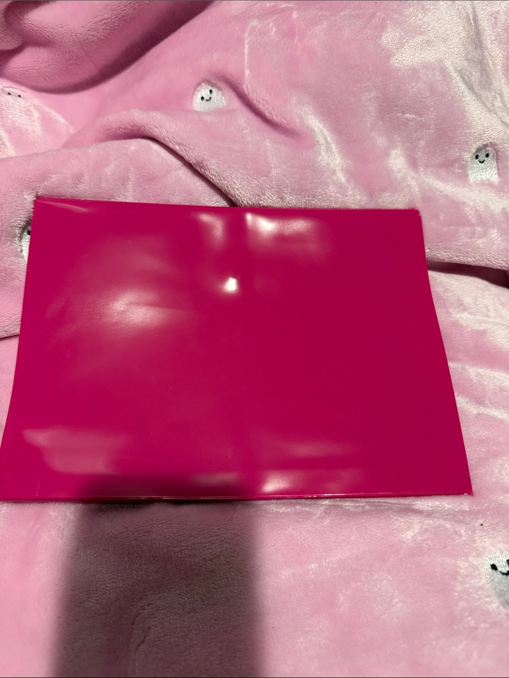 Coach Hot Pink Vinyl Envelope Pouch - Picture 2 of 7